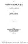 La philosophie zoologique avant Darwin vignette