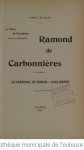 Ramond de Carbonnières. Le cardinal de Rohan. Cagliostro vignette