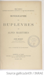 Monographie des buplèvres des Alpes maritimes vignette
