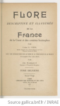 Flore descriptive et illustrée de la France, de la Corse et des contrées limitrophes. Tome 3 vignette