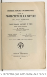 Deuxième congrès international pour la protection de la nature (Paris, 30 juin-4 juillet 1931) vignette